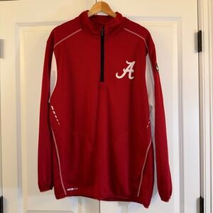 Alabama Crimson Tide  Therma Tech Quarter Zip‎ Pullover Men's L/G Red